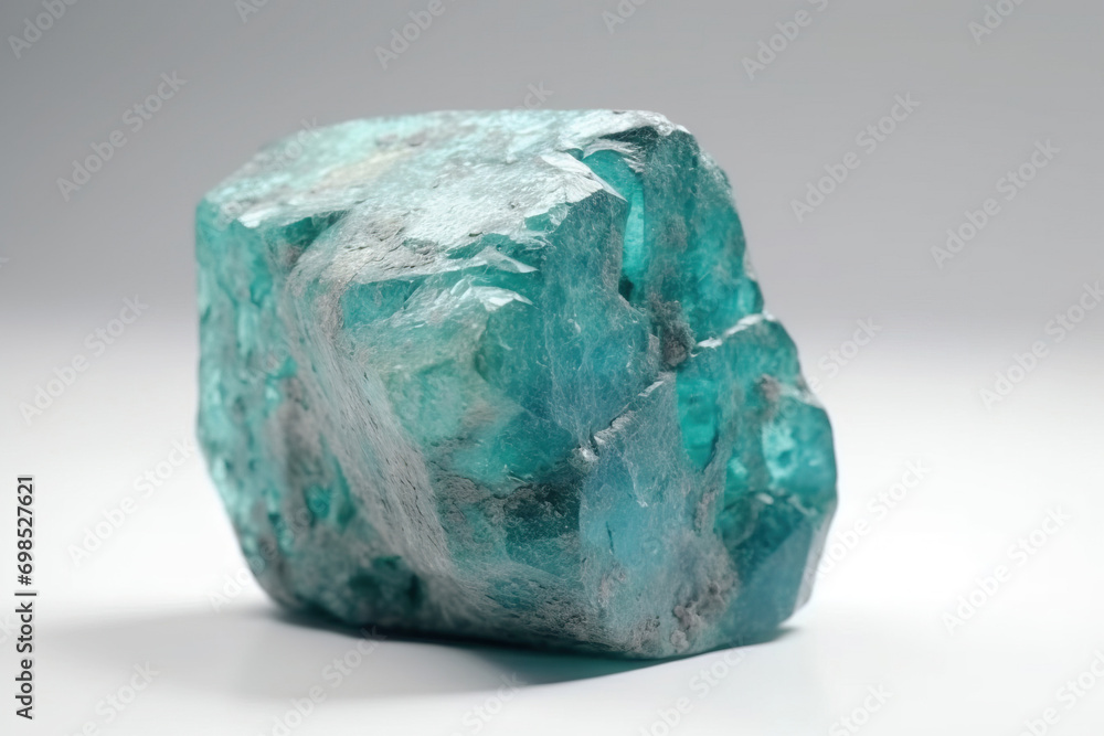 Grandidierite is a rare precious natural stone on white background. AI generated. Header banner mockup with space. Grandidierite is a rare precious natural stone on white background. AI generated. Header banner mockup with space.