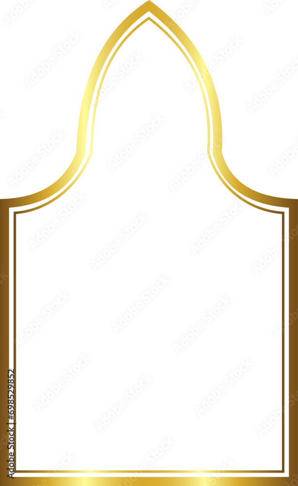 Pointed Arch rectangular frame architecture window door Gold picture frame luxury golden frame gold border Golden vector framework banner decoration decorative element template isolated abstract art Pointed Arch rectangular frame architecture window door Gold picture frame luxury golden frame gold border Golden vector framework banner decoration decorative element template isolated abstract art