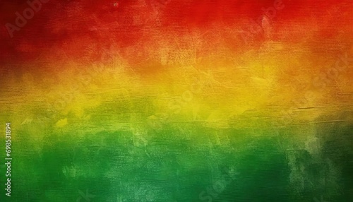 Black History Month Celebration Background. A textured canvas with grunge texture in red, yellow, and green paint colors, symbolizing the significance of Black History Month. photo