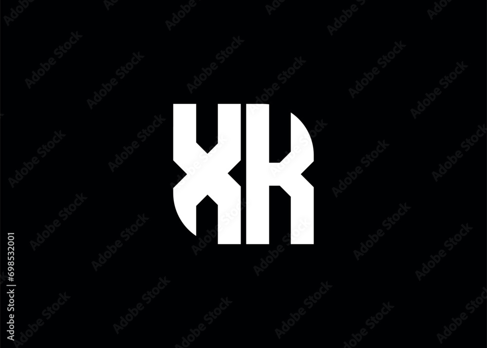 Monogram Letter XK Logo Design vector template Monogram Letter XK Logo Design vector template