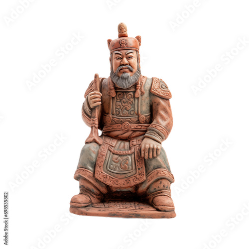 Miniature ancient ceramic sculpture. Generative ai