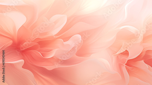 Soft Peach Fuzz Floral Abstract for Beauty and Romance Themes  Delicate Wallpaper Design. Color of the year 2024