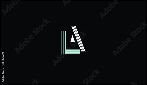 AL,LA,A,L Logo Letter Monogram