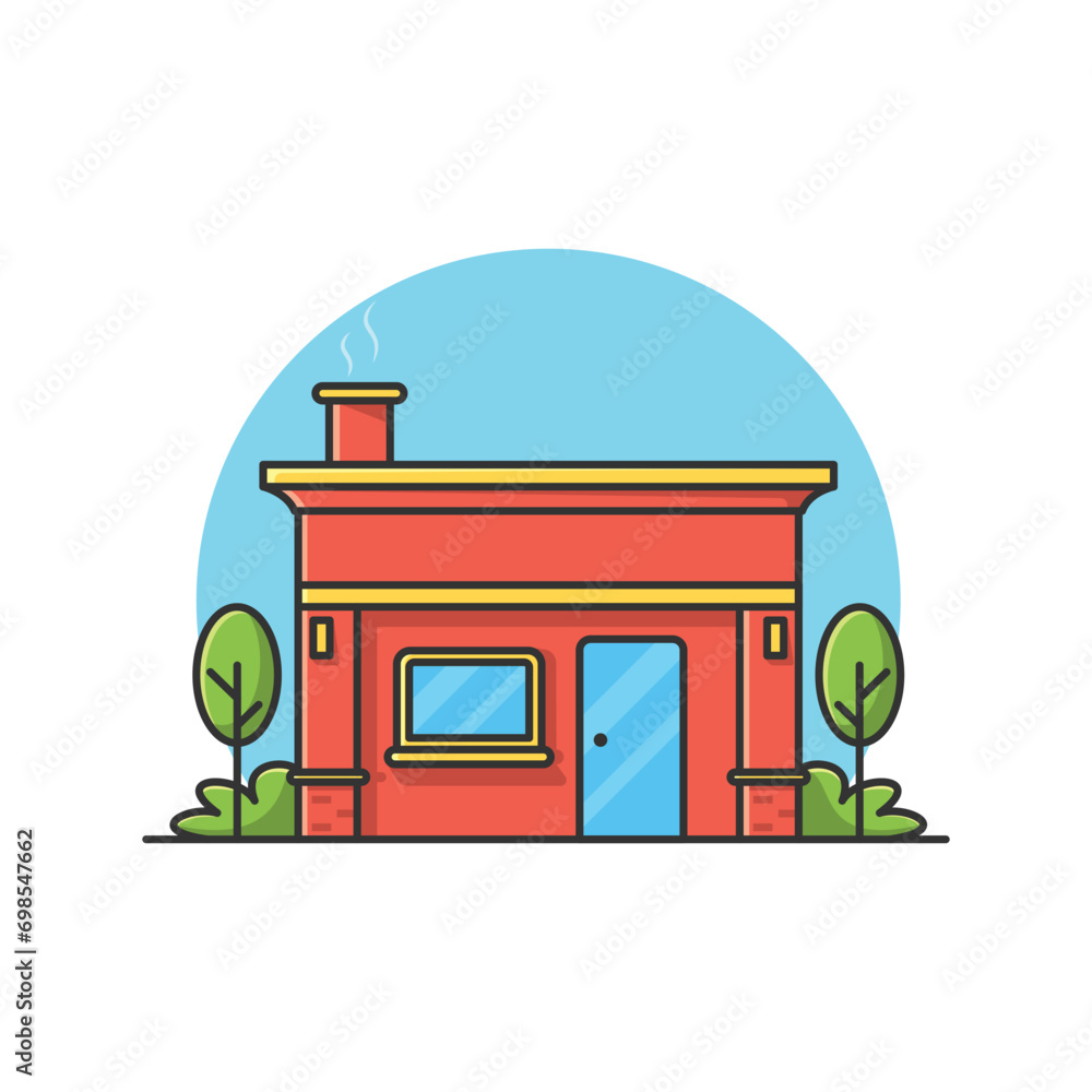 City shop building exterior front view vector illustration City shop building exterior front view vector illustration