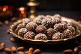 Delicious chocolate ladoo for diwali festival