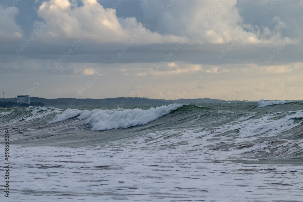 Morning in Maceió Brazilian Caribbean seen from the waves
