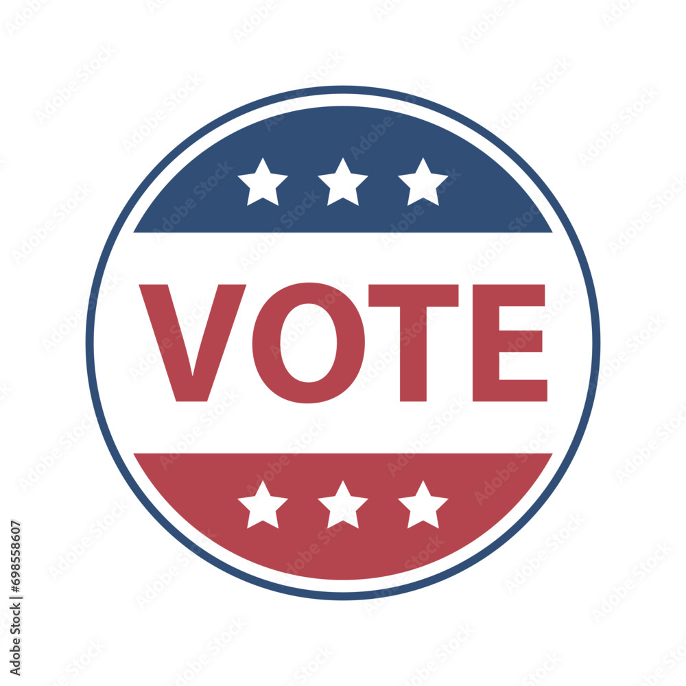 Vote sign icon simple basic design