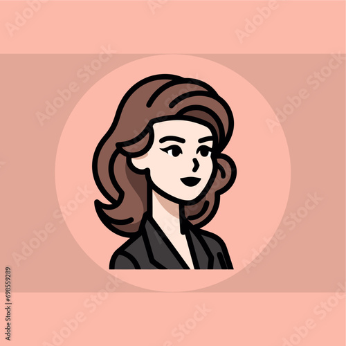 Business Woman Icon Vector