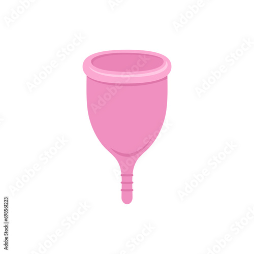 Menstrual cup, isolated on a white background - the theme of feminine hygiene. Vector illustration