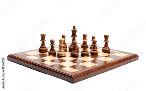 Wooden Chess Board On Isolated Background
