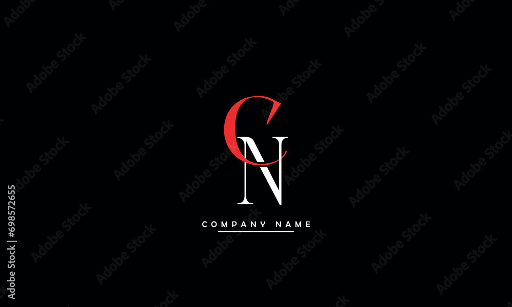 CN, NC, C, N Abstract Letters Logo Monogram CN, NC, C, N Abstract Letters Logo Monogram