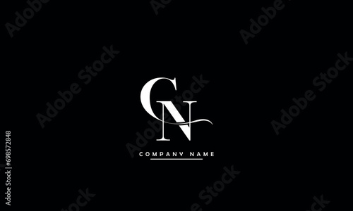 CN, NC, C, N Abstract Letters Logo Monogram