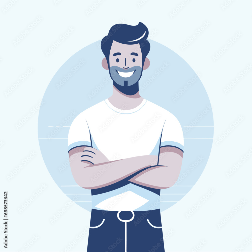 illustration of a person in a suit illustration of a person in a suit