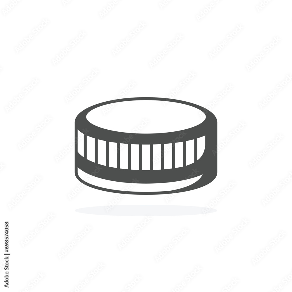 Plastic bottle cap vector isolated illustration Plastic bottle cap vector isolated illustration