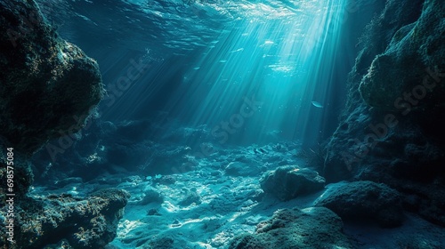 Underwater Sea - Deep Abyss With Blue