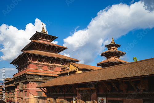 scenery of Patan Durbar Square located at Kathmandu in Nepal photo