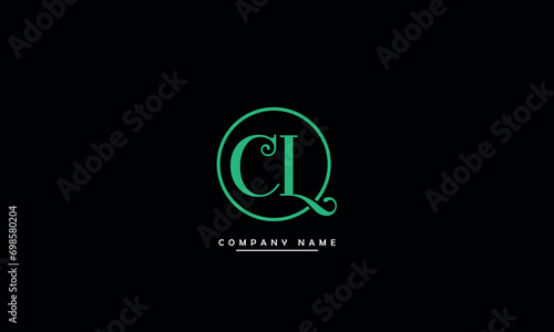 CL, LC, C, L Abstract Letters Logo Monogram