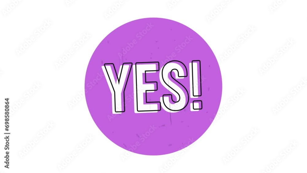 Positive Vibes Dynamic 'Yes' Animation for a Burst of Energy Positive Vibes Dynamic 'Yes' Animation for a Burst of Energy