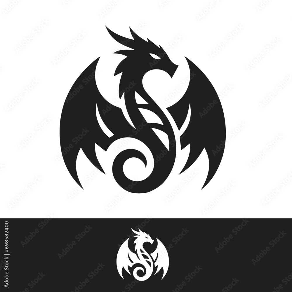vector dragon logo Illustration vector dragon logo Illustration
