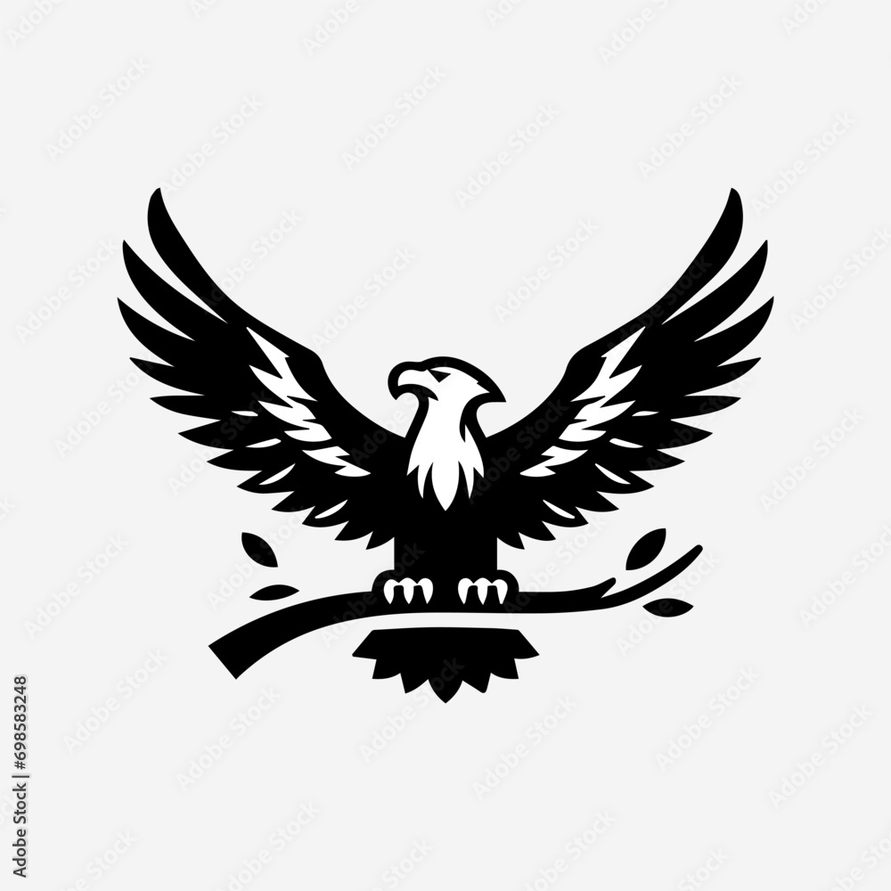 Naklejka premium eagle logo vector Illustration
