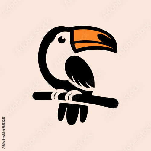 toucan logo- vecctor toucan Illustration