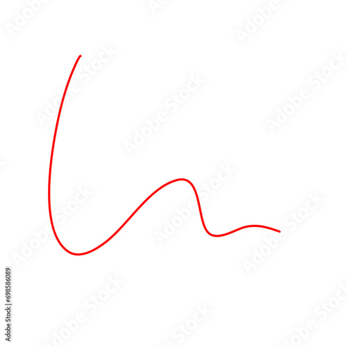 Thread Illustration. Red Thread Illustration 