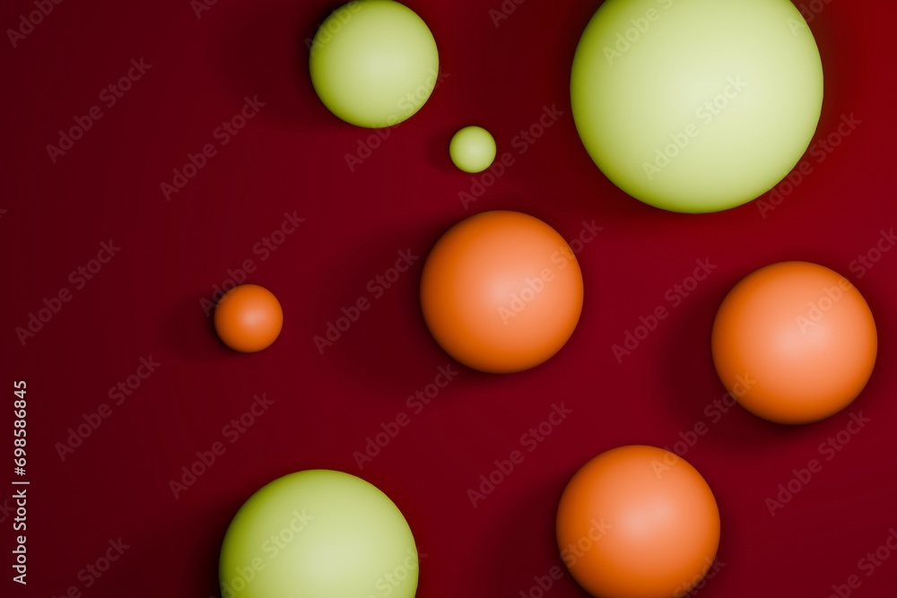 abstract 3d background or wallpaper design with balls 