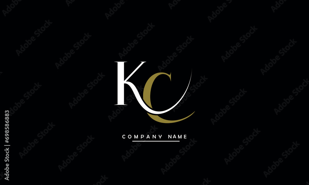 CK, KC, C, K Abstract Letters Logo Monogram CK, KC, C, K Abstract Letters Logo Monogram
