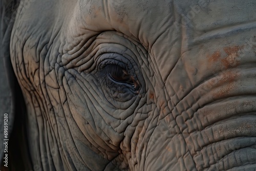 Elephant Eye Dusk, Moremi Game Reserve,Botswana