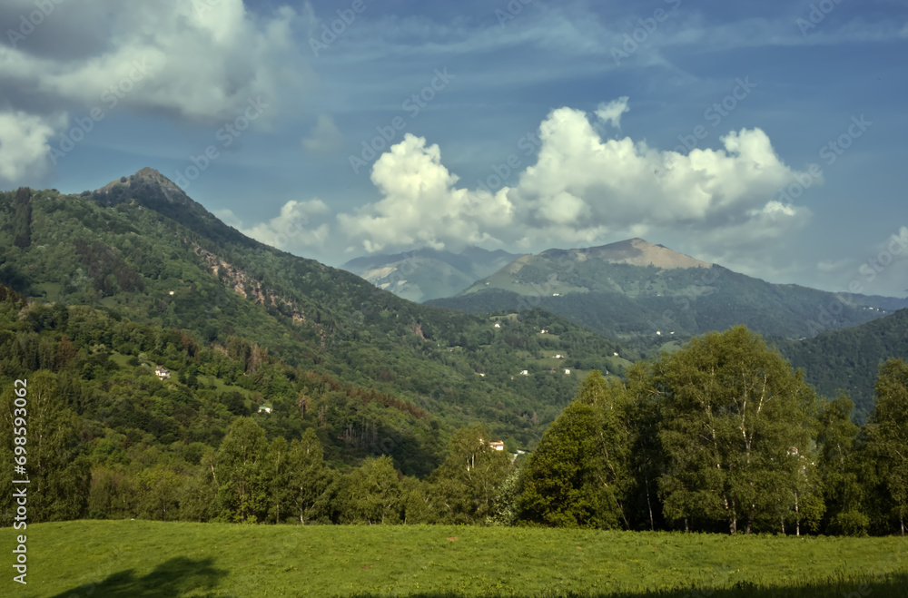 Obraz premium Panorama of the Lombardy pre-Alps.