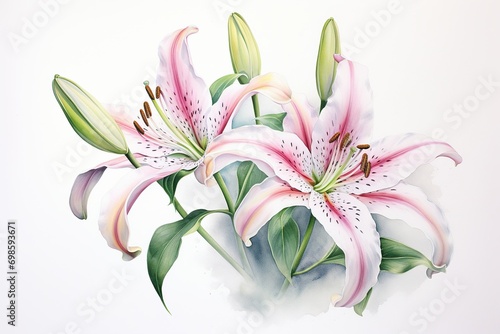 Watercolor lily