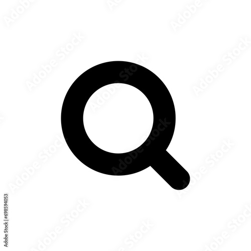 search icon button - magnifying glass loupe sign symbol, magnifier icon. web vector icon