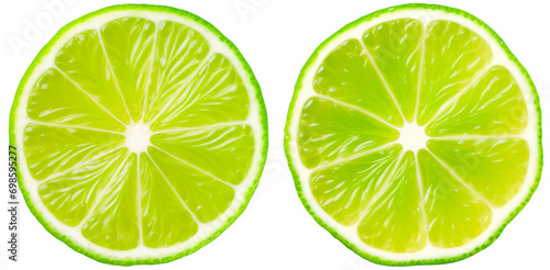 lime slices on a transparent background © PJang