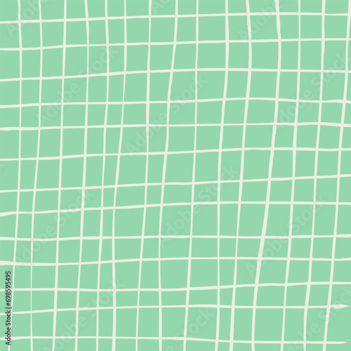 Cute checkered hand drawn pattern. Nice purple pastel baby background made in vector. Cottagecore cabincore Plaid geometrical simple texture. Crossing lines. Abstract cute delicate pattern.