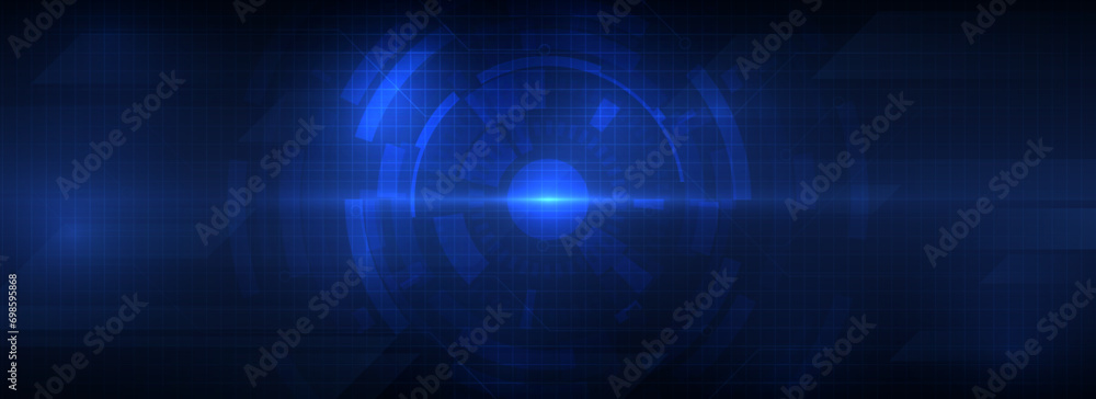 glowing blue technology circle Futuristic background concept glowing blue technology circle Futuristic background concept
