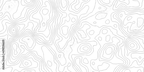 Abstract background with a wave grid map and topography map and seamless pattern with lines White wave paper curved reliefs abstract background, Abstract topographic contours map background.