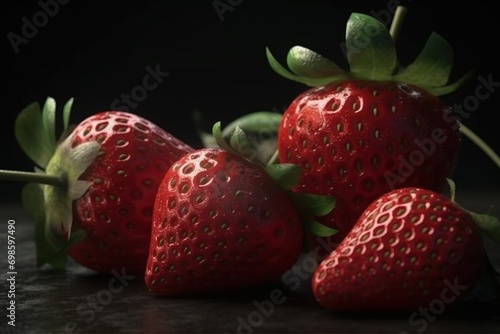 Red and Ripe Strawberries
