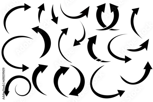 black arrows  icon set