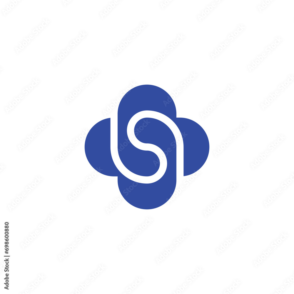 simple and bold letter S cross logo simple and bold letter S cross logo