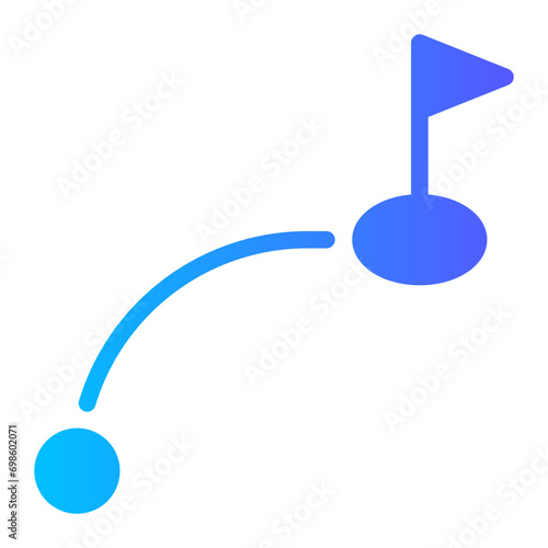 distance gradient icon