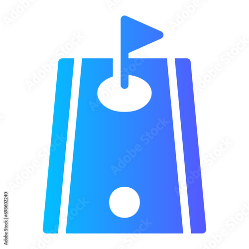 mini golf gradient icon