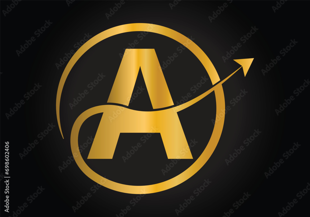 Finance Logo With A Letter Concept. Creative abstract Marketing And Financial Business Logo Design. Finance Logo With A Letter Concept. Creative abstract Marketing And Financial Business Logo Design.