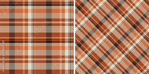 Check vector texture of plaid fabric seamless with a background tartan pattern textile.