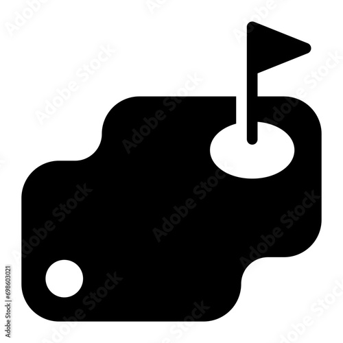 birdie glyph icon