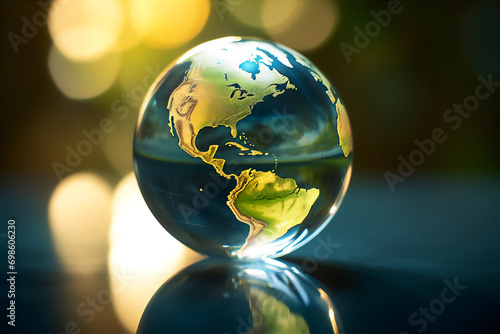 earth in water illustration