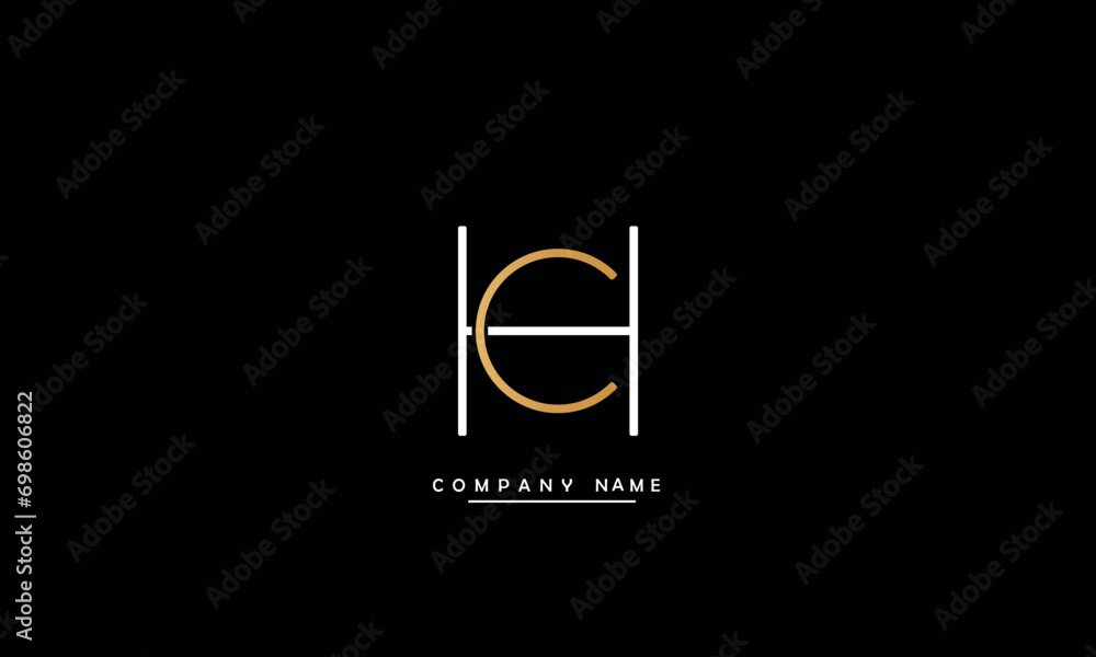 CH, HC, C, H Abstract Letters Logo Monogram