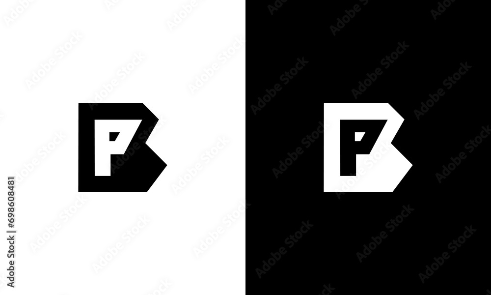 initials bp monogram logo design vector initials bp monogram logo design vector