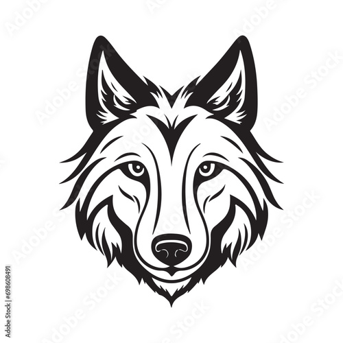 wolf head vector © HPK DESIGN STUDIO