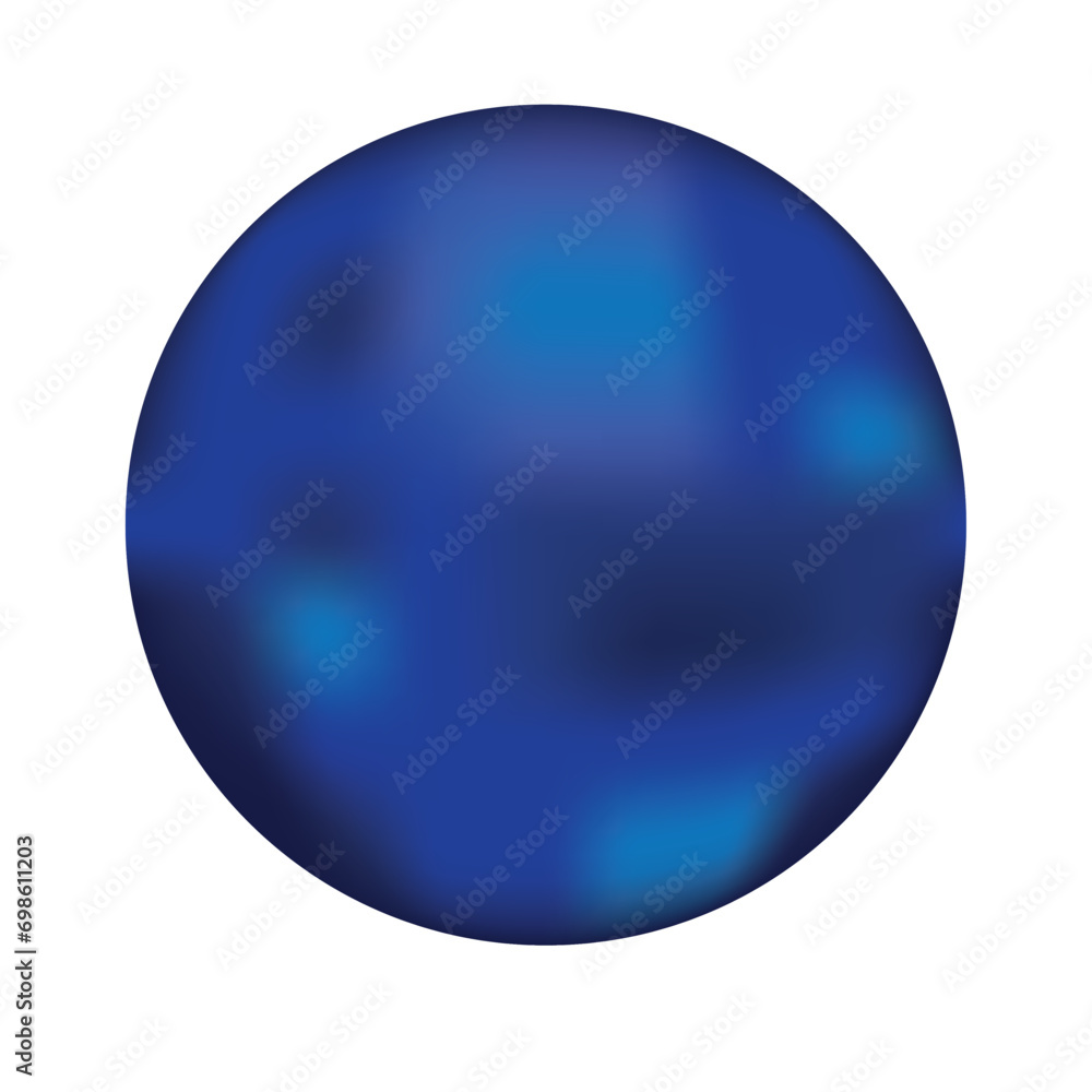 blue glossy ball