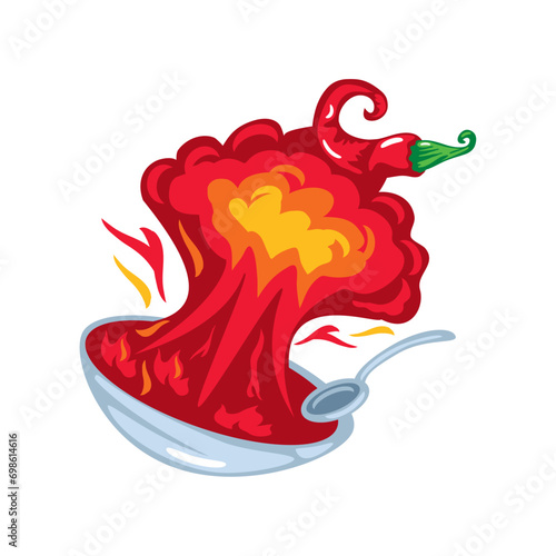 international hot and spicy food day burning